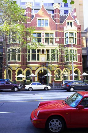 Framed Collins Street, Melbourne, Victoria, Australia Print