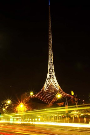 Framed Spire of Victorian Arts Centre, Melbourne, Victoria, Australia Print