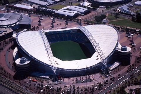 Framed Stadium Australia, Olympic Park, Sydney, Australia Print