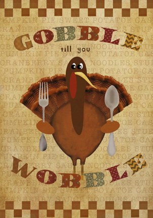 Framed Gobble Wobble Print
