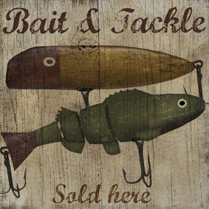 Framed Bait &amp; Tackle Print