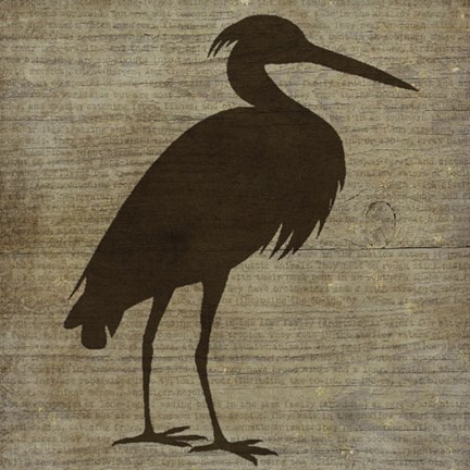 Framed Heron Print