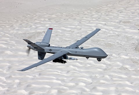 Framed MQ-9 Reaper Over Southern New Mexico Print