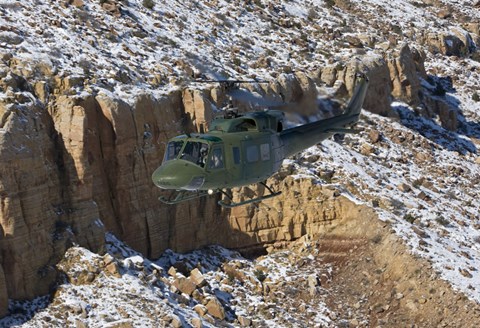 Framed UH-1N Twin Huey, Kirtland Air Force Base, New Mexico Print