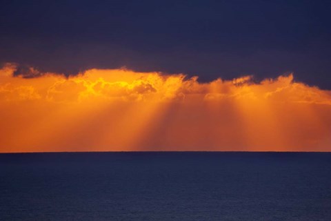 Framed Sunrise over Tasman Sea, Australia Print