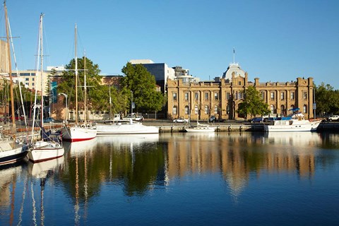 Framed Australia, Hobart, Museum and Art Gallery, Boats Print