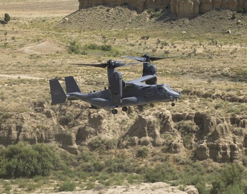 Framed CV-22 Osprey Prepares to Land Print