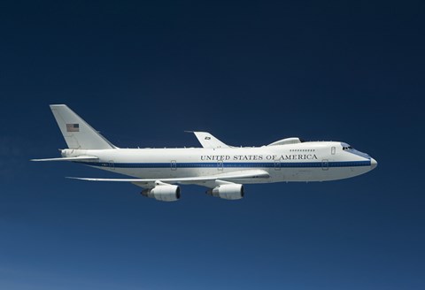 Framed E-4B National Airborne Operations Center Aircraft Print