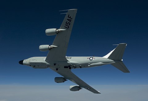 Framed RC-135W Rivet Joint Aircraft Print