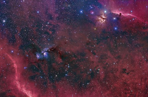 Framed Widefield View in the Orion Constellation Print