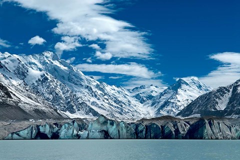 Framed Tasman Glacier Terminal Lake, South Island, New Zealand Print
