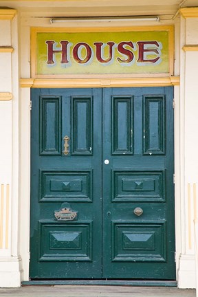 Framed Building detail in the historic district, Maryborough, Queensland, Australia Print