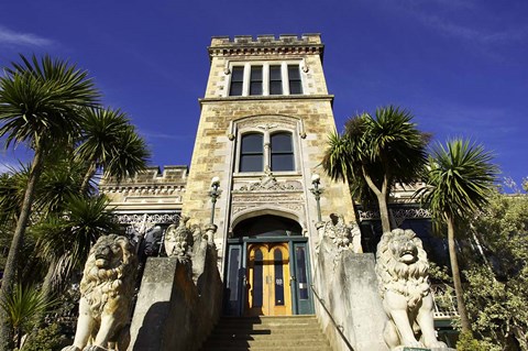 Framed Larnach Castle entrance, South Island, New Zealand Print