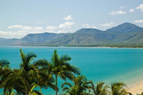 Framed Australia, Port Douglas, Trinity Bay, Flagstaff Hill Print