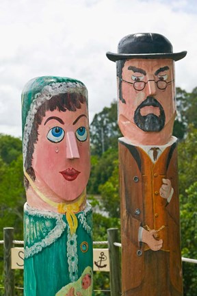 Framed Australia, Queensland, Fraser Coast, Painted pier Print