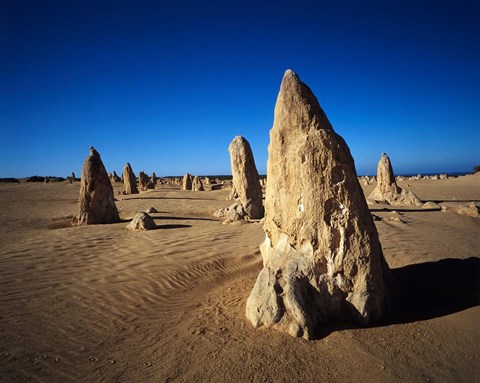 Framed Pinnacles, Nambung National Park, Western Australia, Australia Print