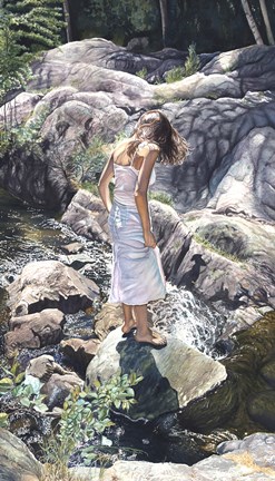 Framed Angels in the Water - A Journey all her own Print