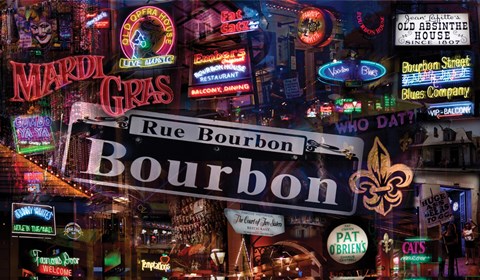 Framed Bourbon Street Print