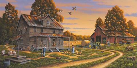 Framed Backbone of America Print