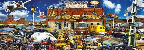 Framed John's Junk Juke Joint Print