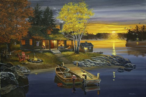 Framed Peaceful Evening Print