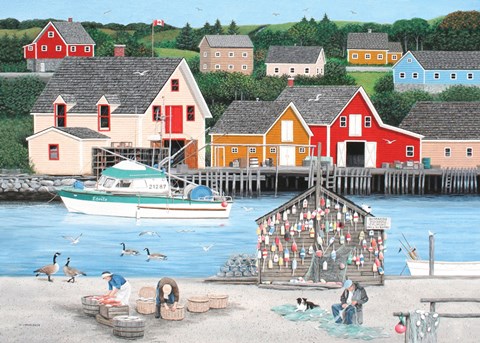 Framed Fishermans Cove Print