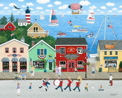 Framed Star Spangled Day Print