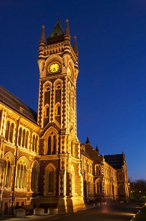 Framed Historic Registry Building, University of Otago, South Island, New Zealand (vertical) Print