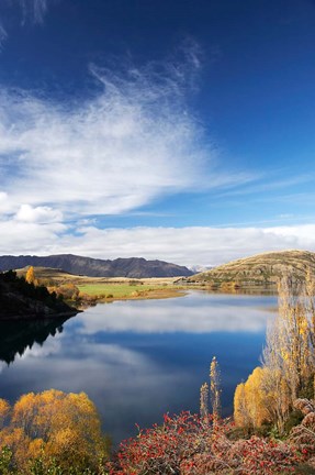 Framed Lake Wanaka, Otago, South Island, New Zealand Print
