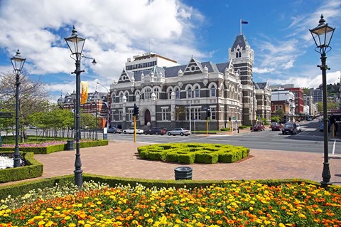 Framed Law Courts, Dunedin, South Island, New Zealand Print