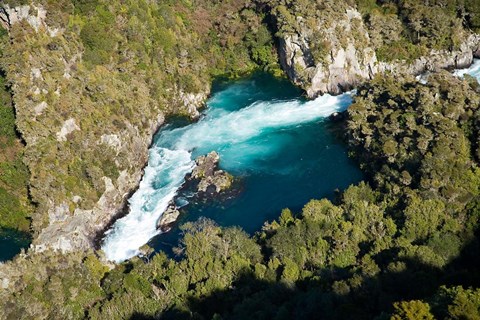 Framed Aratiatia Rapids, Waikato River, near Taupo, North Island, New Zealand Print