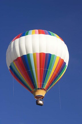Framed Hot-air Balloon, South Island, New Zealand Print