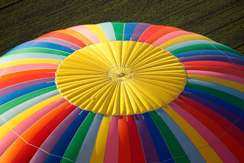 Framed Top of a Hot-air Balloon, South Island, New Zealand Print