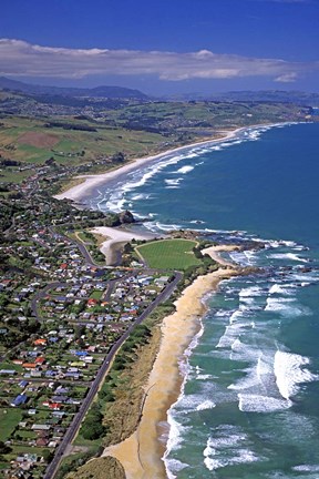 Framed Brighton, near Dunedin, New Zealand Print