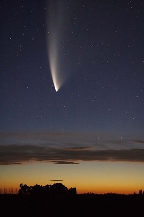 Framed Comet McNaught, South Island, New Zealand Print