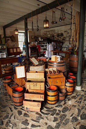 Framed Historic Stone Store, Kerikeri, North Island, New Zealand Print