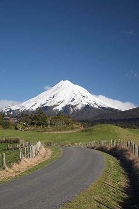 Framed Road, Mt Taranaki, Mt Egmont, North Island, New Zealand Print