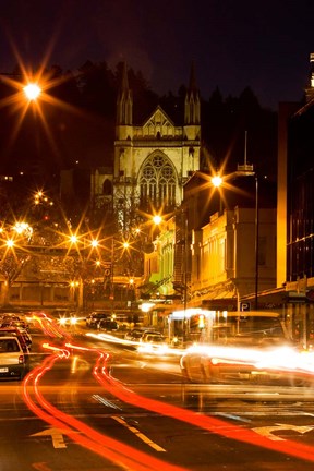 Framed St Paul&#39;s Cathedral, Octagon, Dunedin, South Island, New Zealand Print