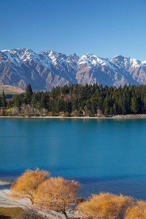 Framed Remarkables, Lake Wakatipu, South Island, New Zealand Print