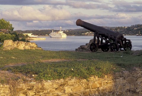 Framed Fort James and Renaissance 3, Antigua, Caribbean Print