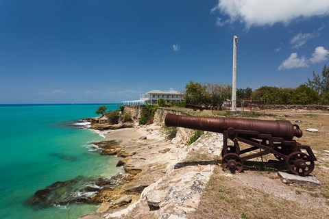 Framed Antigua, St Johns, Fort James, old fort, 1706 Print