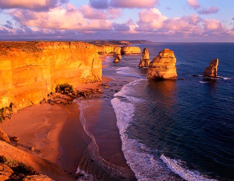 Framed Morning at 12 Apostles, Great Ocean Road, Port Campbell National Park, Victoria, Australia Print