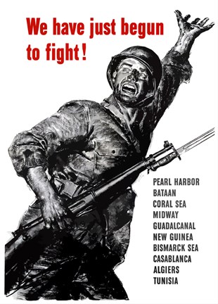 Framed We Have Just Begun to Fight! Print