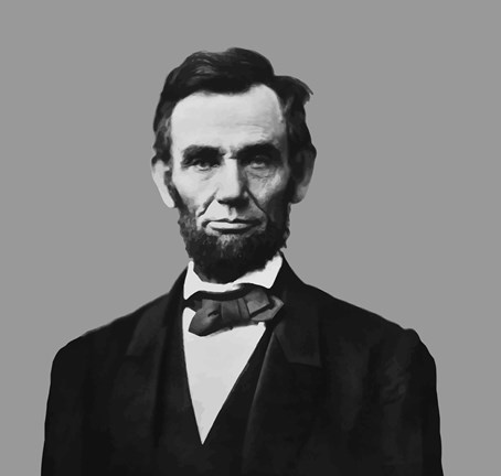 Framed President Abraham Lincoln (digitally restored) Print