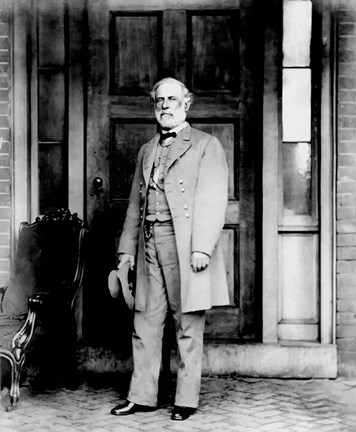 Framed General Robert E Lee Standing Print