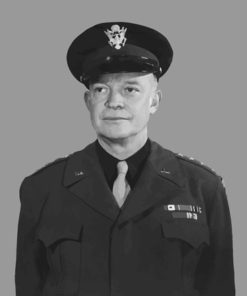 Framed Supreme Commander Dwight D Eisenhower Print