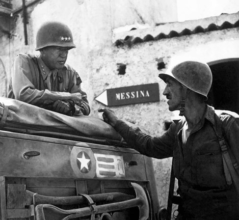 Framed General George Smith Patton Print