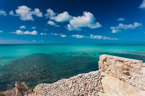 Framed Bahamas, Eleuthera Island, Glass Window Bridge Print