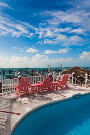 Framed Bahamas, Eleuthera, Harbor Island, Dunmore, Marina Print