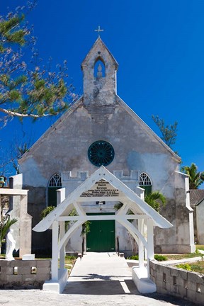 Framed Bahamas, Eleuthera, St Patrick's Anglican Church Print